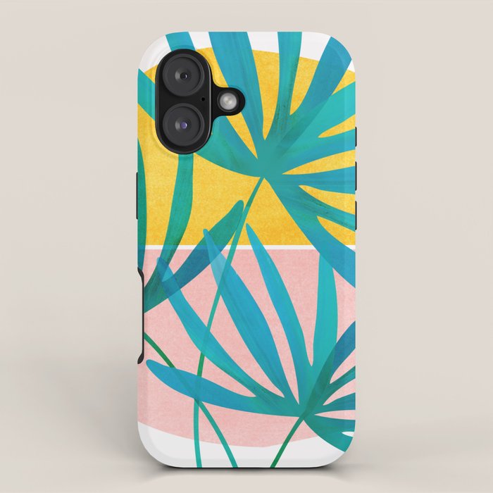 Mid Century Palms iPhone Case Gallery Image 1