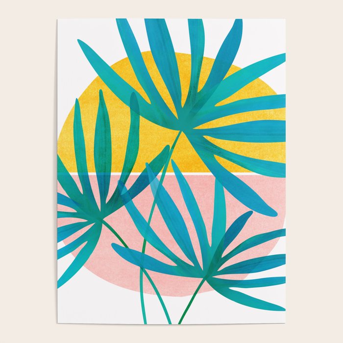 Mid Century Palms Poster Gallery Image 4