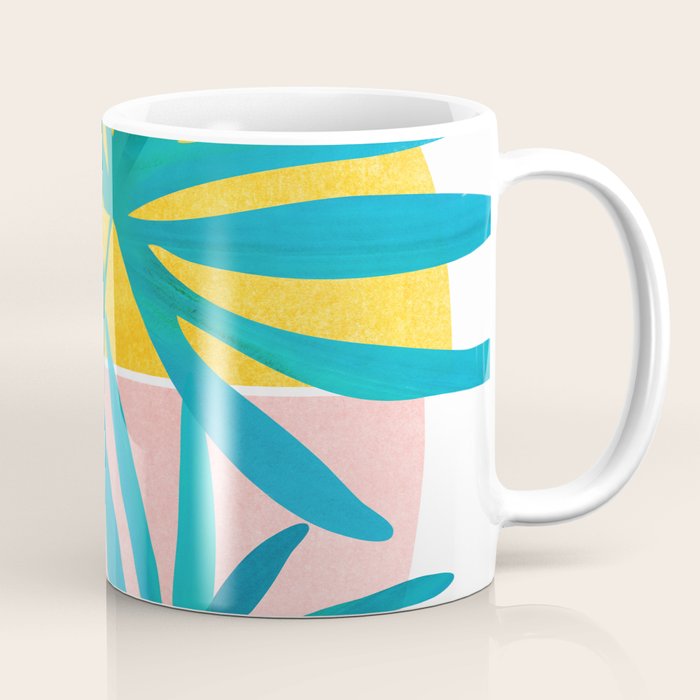 Mid Century Palms Coffee Mug Gallery Image 1
