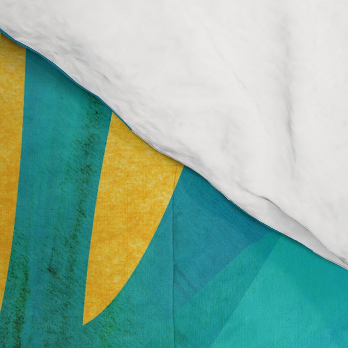 Mid Century Palms Comforter Gallery Image 4