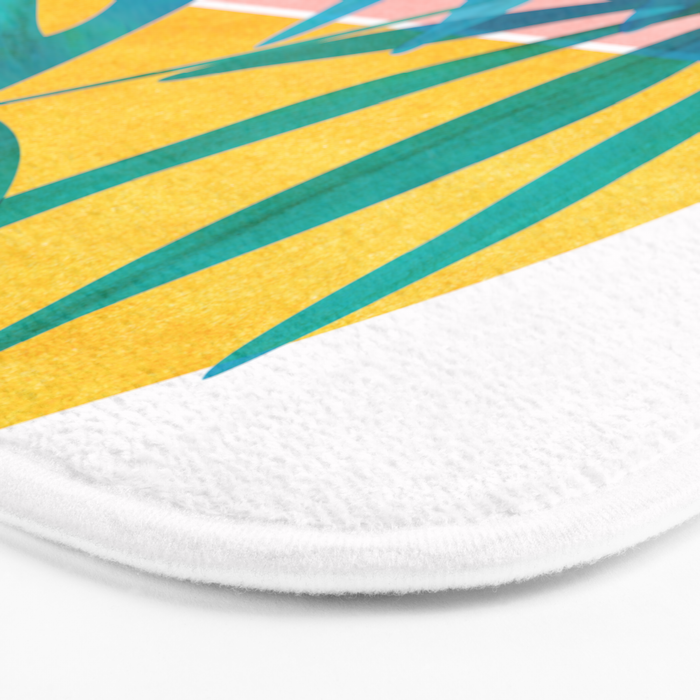 Mid Century Palms Bath Mat Gallery Image 3