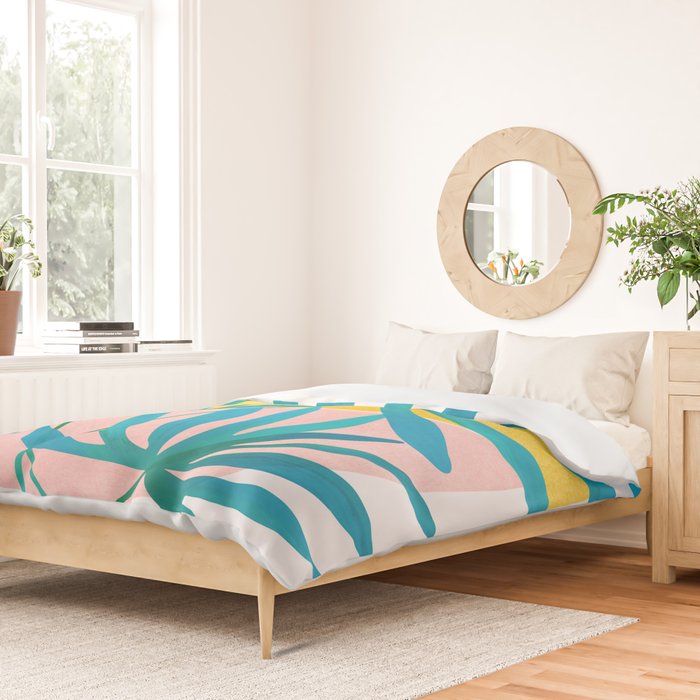 Mid Century Palms Duvet Cover Gallery Image 2