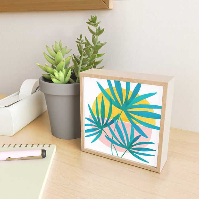 Mid Century Palms Mini Art Print Gallery Image 2