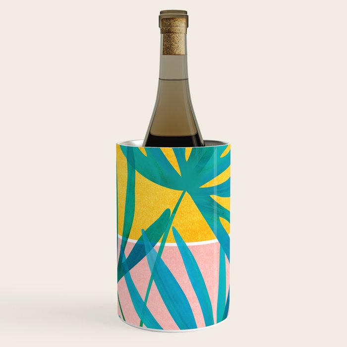 Mid Century Palms Wine Chiller Gallery Image 1