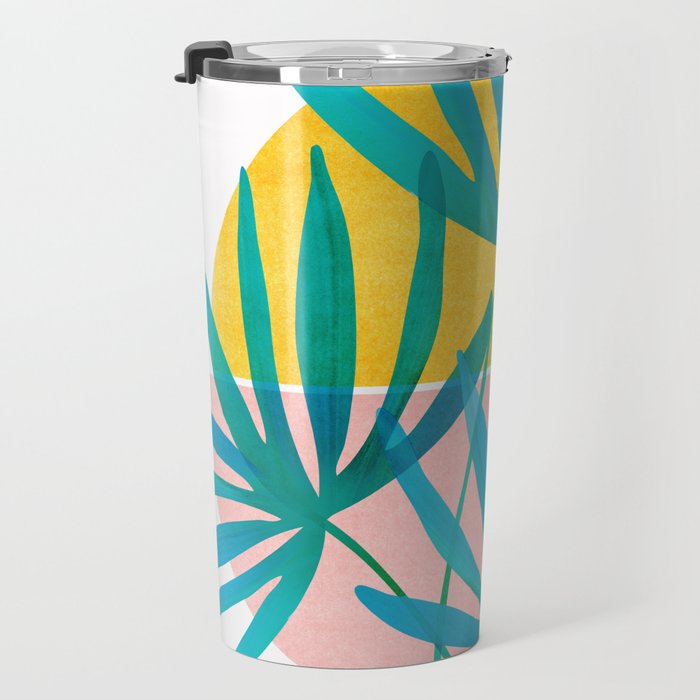 Mid Century Palms Travel Mug Gallery Image 3