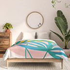 Mid Century Palms Comforter Gallery Image 3