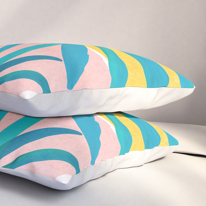 Mid Century Palms Pillow Sham Gallery Image 3