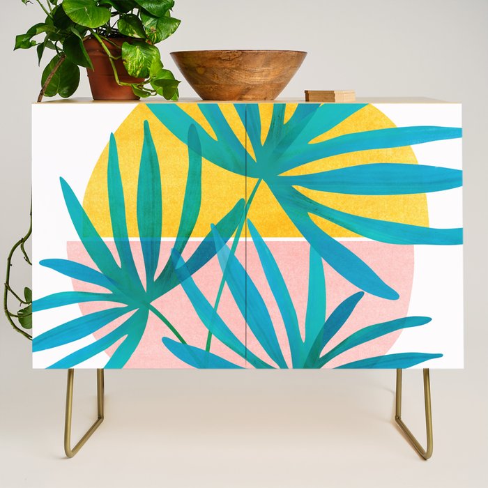 Mid Century Palms Credenza Gallery Image 1