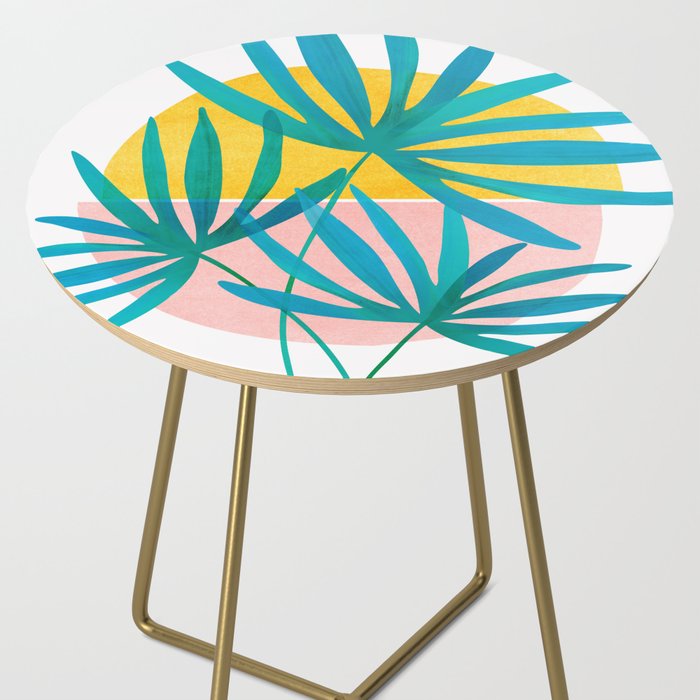 Mid Century Palms Side Table Gallery Image 2