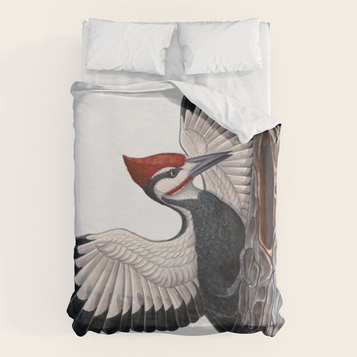 Pileated Woodpecker Duvet Cover Gallery Image 6