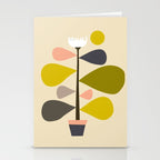Flower Cat Plants Stationery Card Gallery Image 2