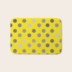 Polka Proton Yellow Bath Mat Gallery Image 1