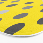 Polka Proton Yellow Bath Mat Gallery Image 3