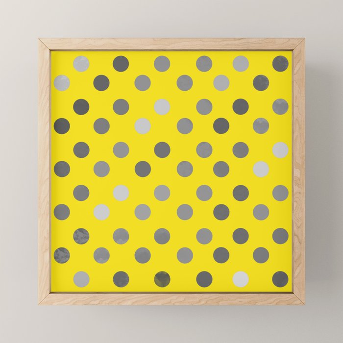Polka Proton Yellow Mini Art Print Gallery Image 1