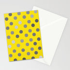 Polka Proton Yellow Stationery Card Gallery Image 2