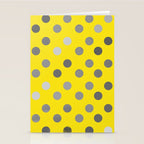 Polka Proton Yellow Stationery Card Gallery Image 2