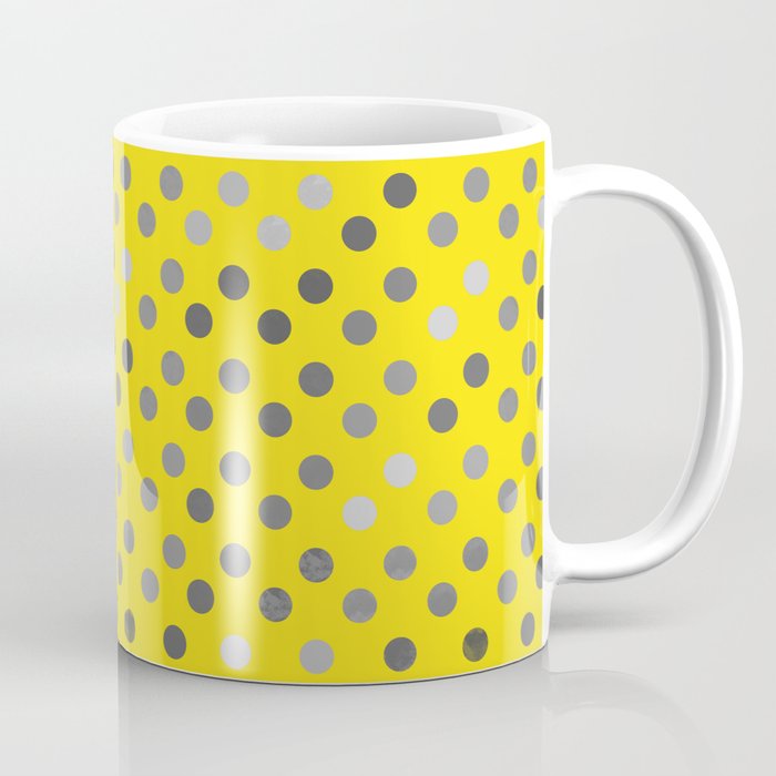 Polka Proton Yellow Coffee Mug Gallery Image 1