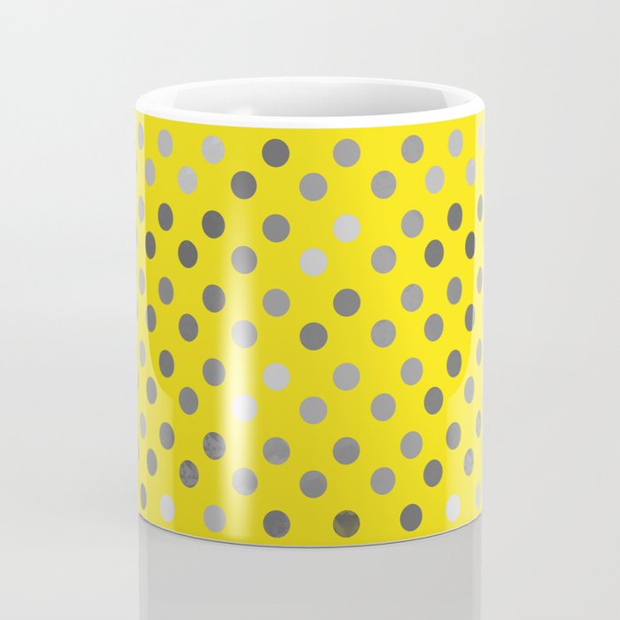 Polka Proton Yellow Coffee Mug Gallery Image 4