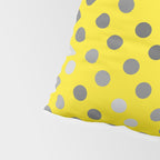 Polka Proton Yellow Pillow Sham Gallery Image 4