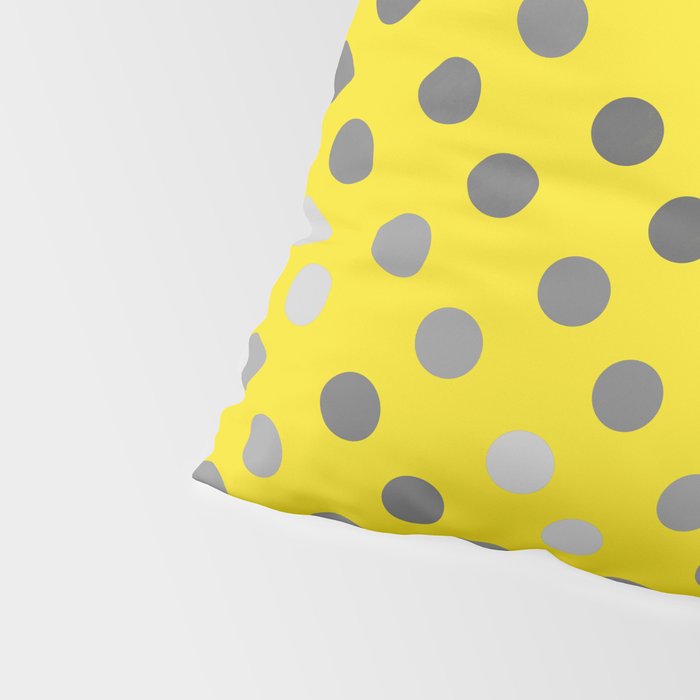 Polka Proton Yellow Pillow Sham Gallery Image 4