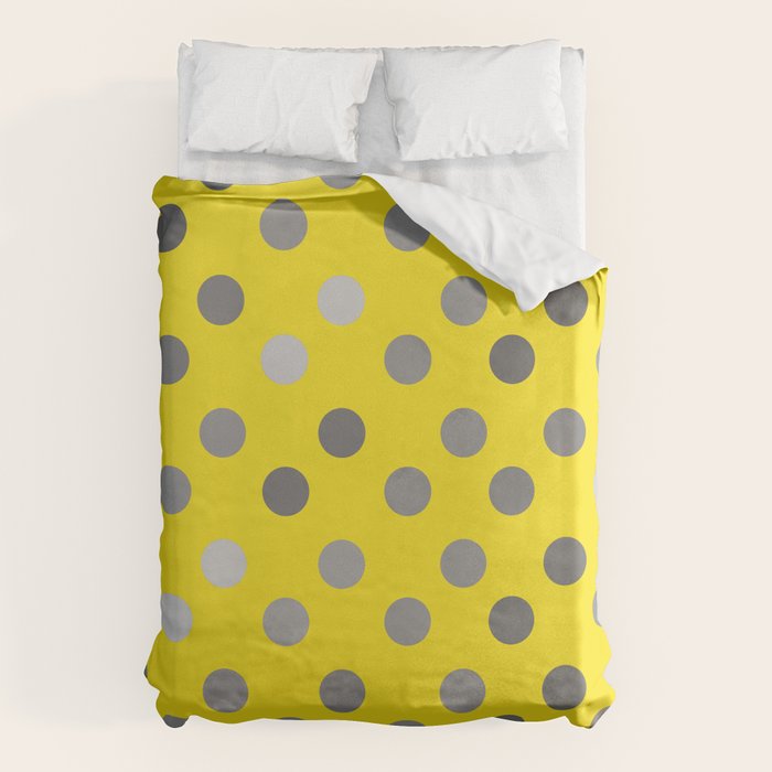 Polka Proton Yellow Duvet Cover Gallery Image 6