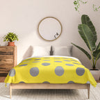 Polka Proton Yellow Comforter Gallery Image 3