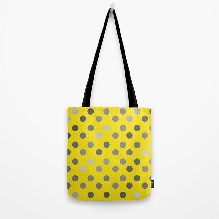 Polka Proton Yellow Tote Bag Gallery Image 2