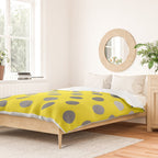 Polka Proton Yellow Duvet Cover Gallery Image 2