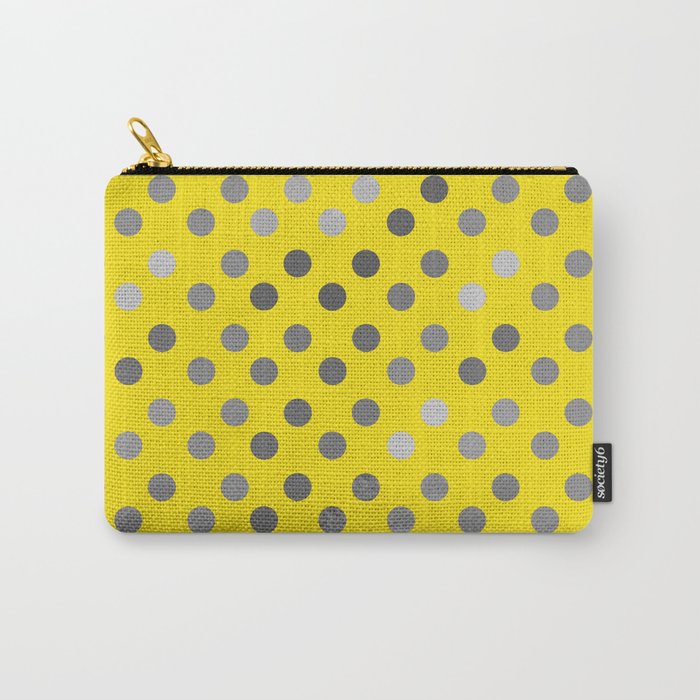 Polka Proton Yellow Carry All Pouch Gallery Image 1