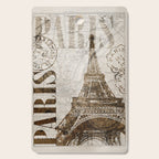 Vintage Paris eiffel tower illustration Cutting Board Gallery Image 1