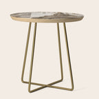 Vintage Paris eiffel tower illustration Side Table Gallery Image 1