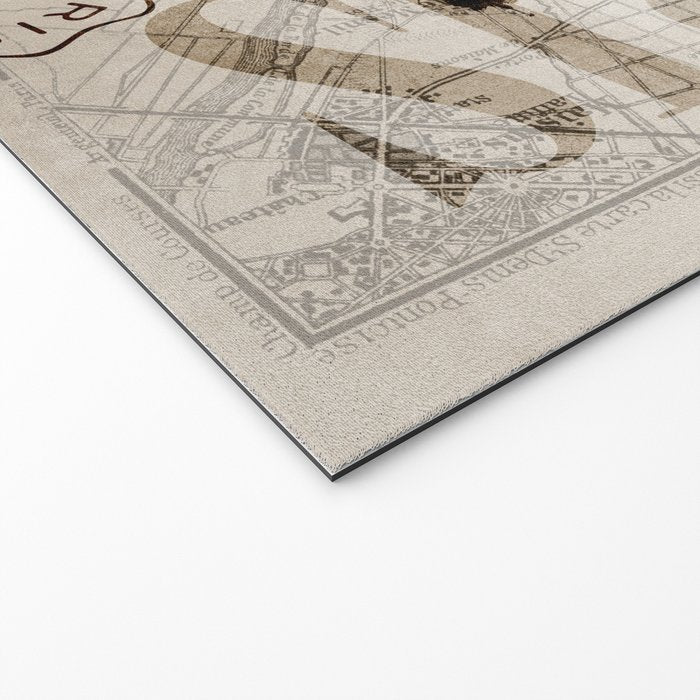 Vintage Paris eiffel tower illustration Welcome Mat Gallery Image 2