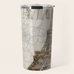 Vintage Paris eiffel tower illustration Travel Mug Gallery Image 1