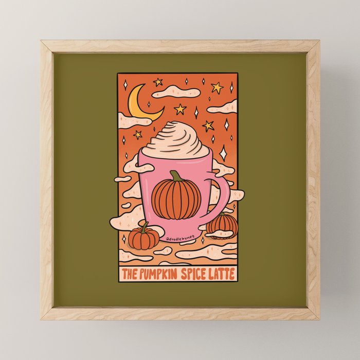 Pumpkin Spice Tarot Card Mini Art Print Gallery Image 1