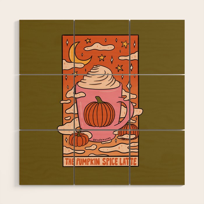 Pumpkin Spice Tarot Card Wood Wall Art Gallery Image 1