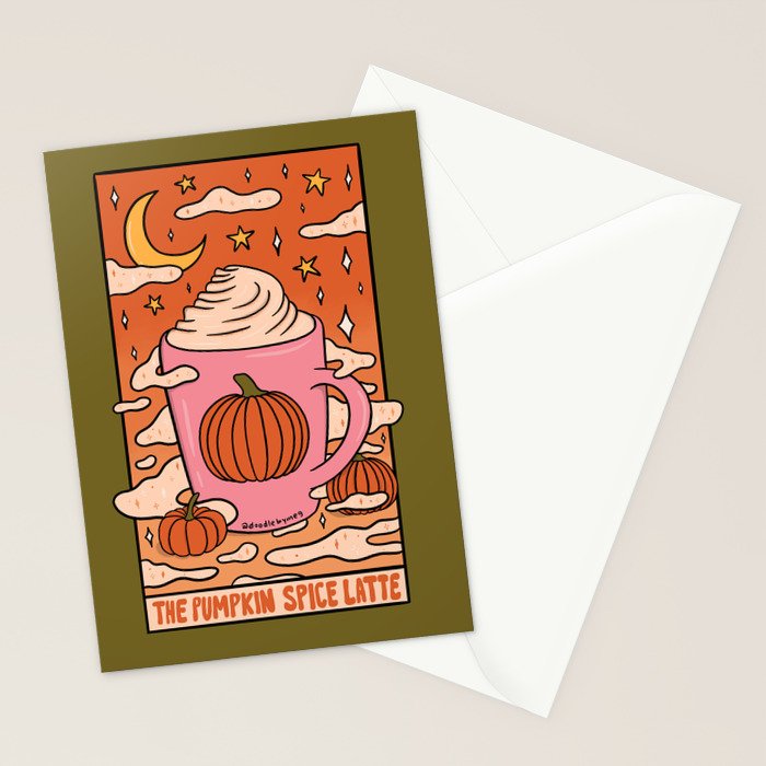 Pumpkin Spice Tarot Card Stationery Card Gallery Image 2