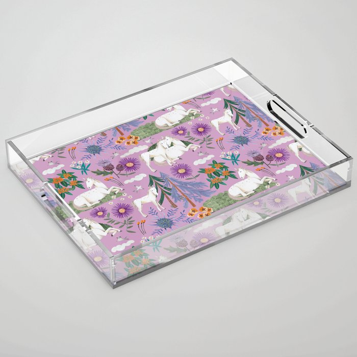 Horse pattern Acrylic Tray Gallery Image 1