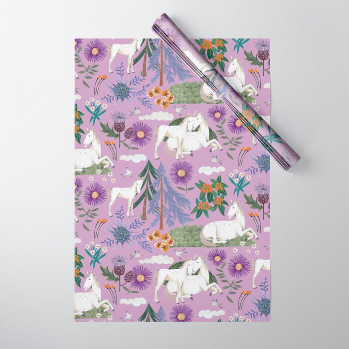 Horse pattern Wrapping Paper Gallery Image 1