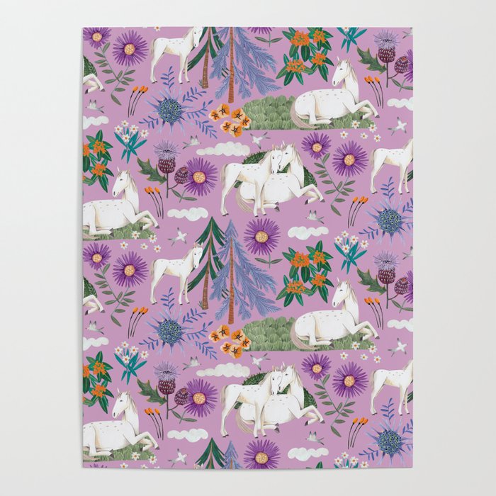Horse pattern Poster Gallery Image 1