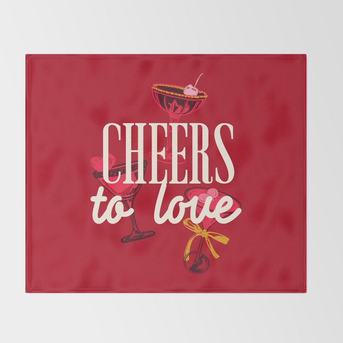 Cheers to Love Throw Blanket Gallery Image 2