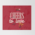 Cheers to Love Throw Blanket Gallery Image 2