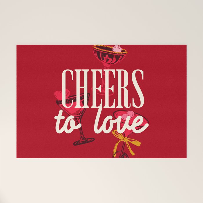 Cheers to Love Welcome Mat Gallery Image 1