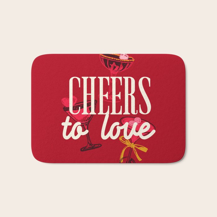 Cheers to Love Bath Mat Gallery Image 1