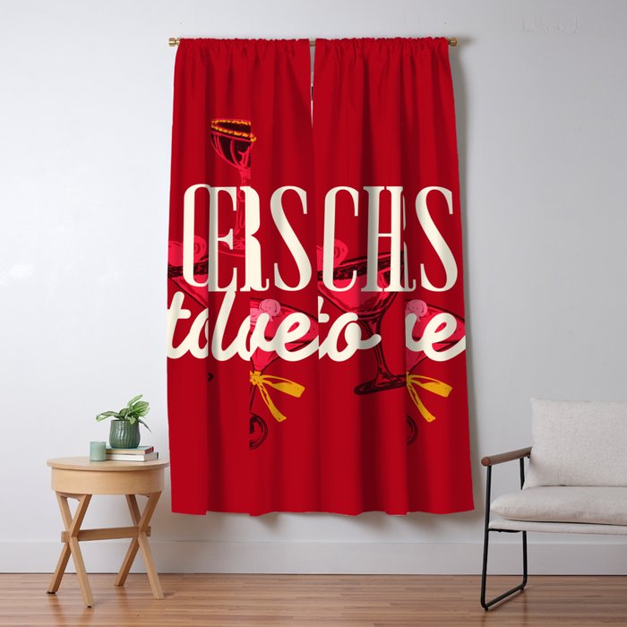 Cheers to Love Window Curtain Gallery Image 1