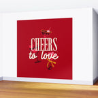 Cheers to Love Wall Mural Gallery Image 2