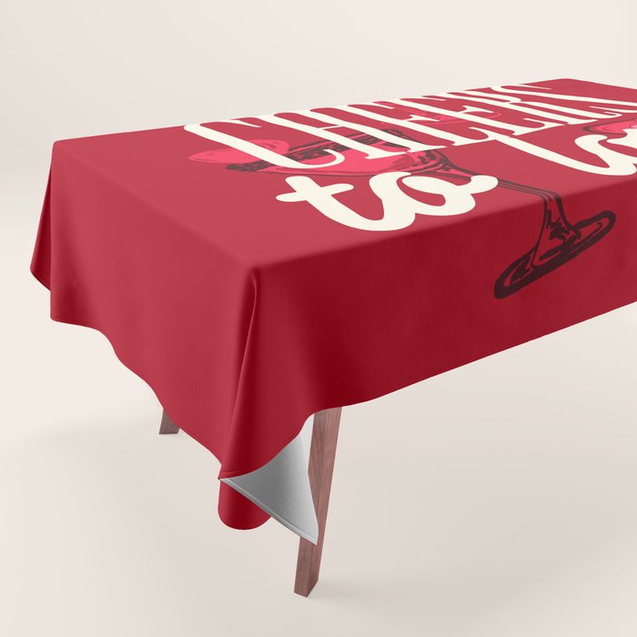 Cheers to Love Tablecloth Gallery Image 1