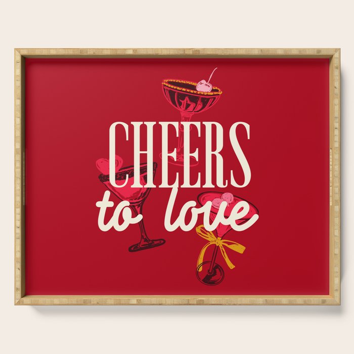 Cheers to Love Serving Tray Gallery Image 1