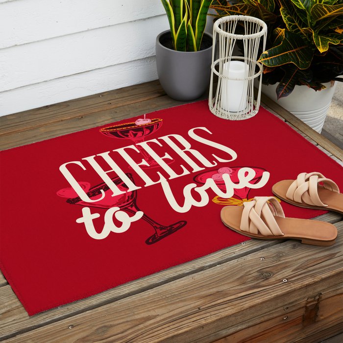 Cheers to Love Outdoor Rug Gallery Image 2