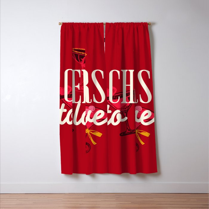 Cheers to Love Window Curtain Gallery Image 3