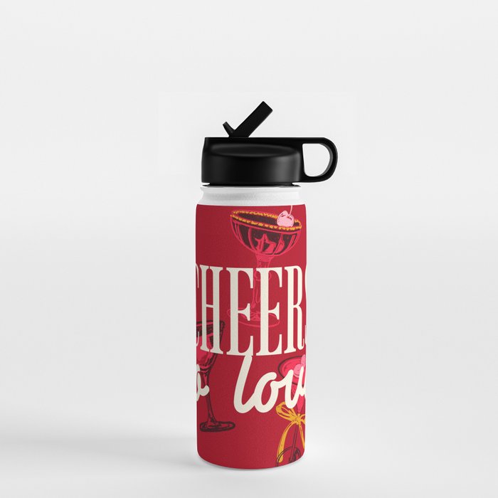 Cheers to Love Water Bottle Gallery Image 1